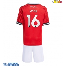 Manchester United Amad Diallo #16 Replica Home Minikit 2025-26 Short Sleeve (+ pants)